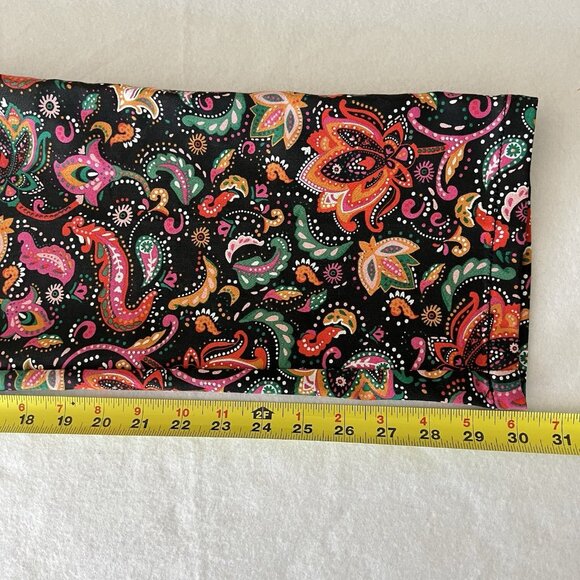 Croft & Barrow Women's Pull-on Paisley Multicolor Stretch Pants 12R Stretch NWT - Picture 7 of 14